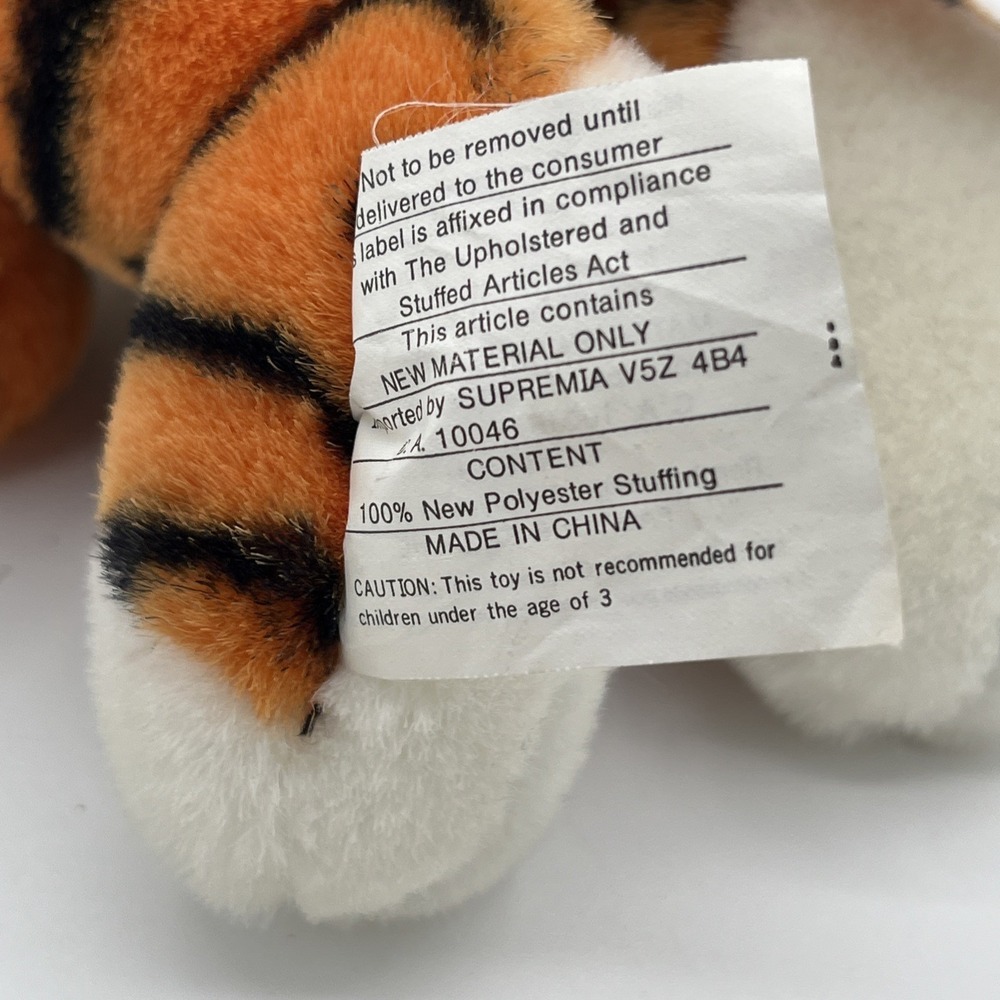 Vintage Esso Tiger Plush Stuffed Animal 10" Advertising Promo Gas Station Mascot - Picture 11 of 11